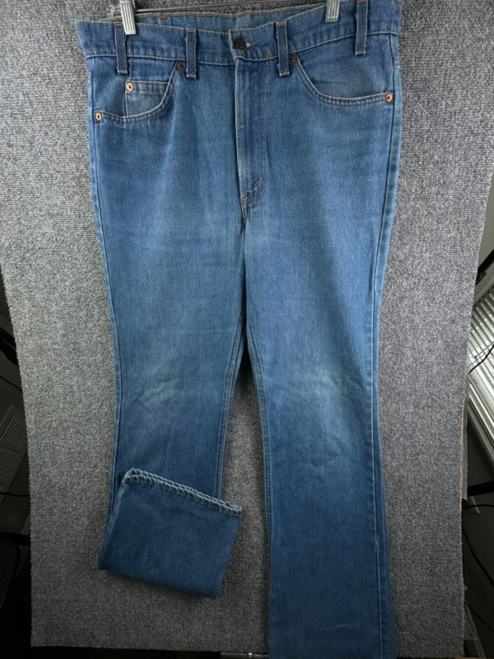 VTG Levi’s 40517 0913 Orange Tab Denim Jeans Blue USA Made Cotton ACTL 35x34